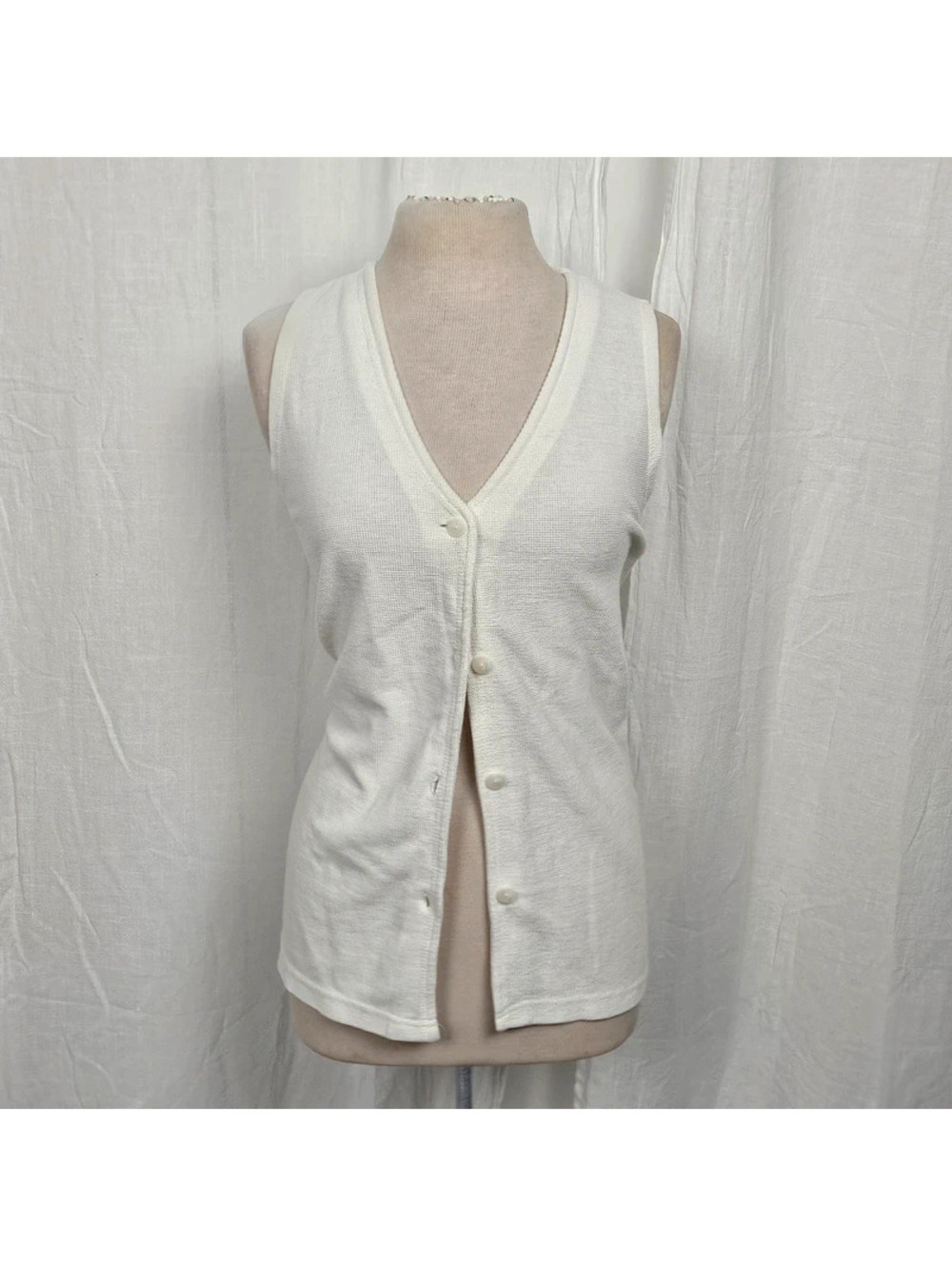 Vtg sag harbor long line tie back tank vest